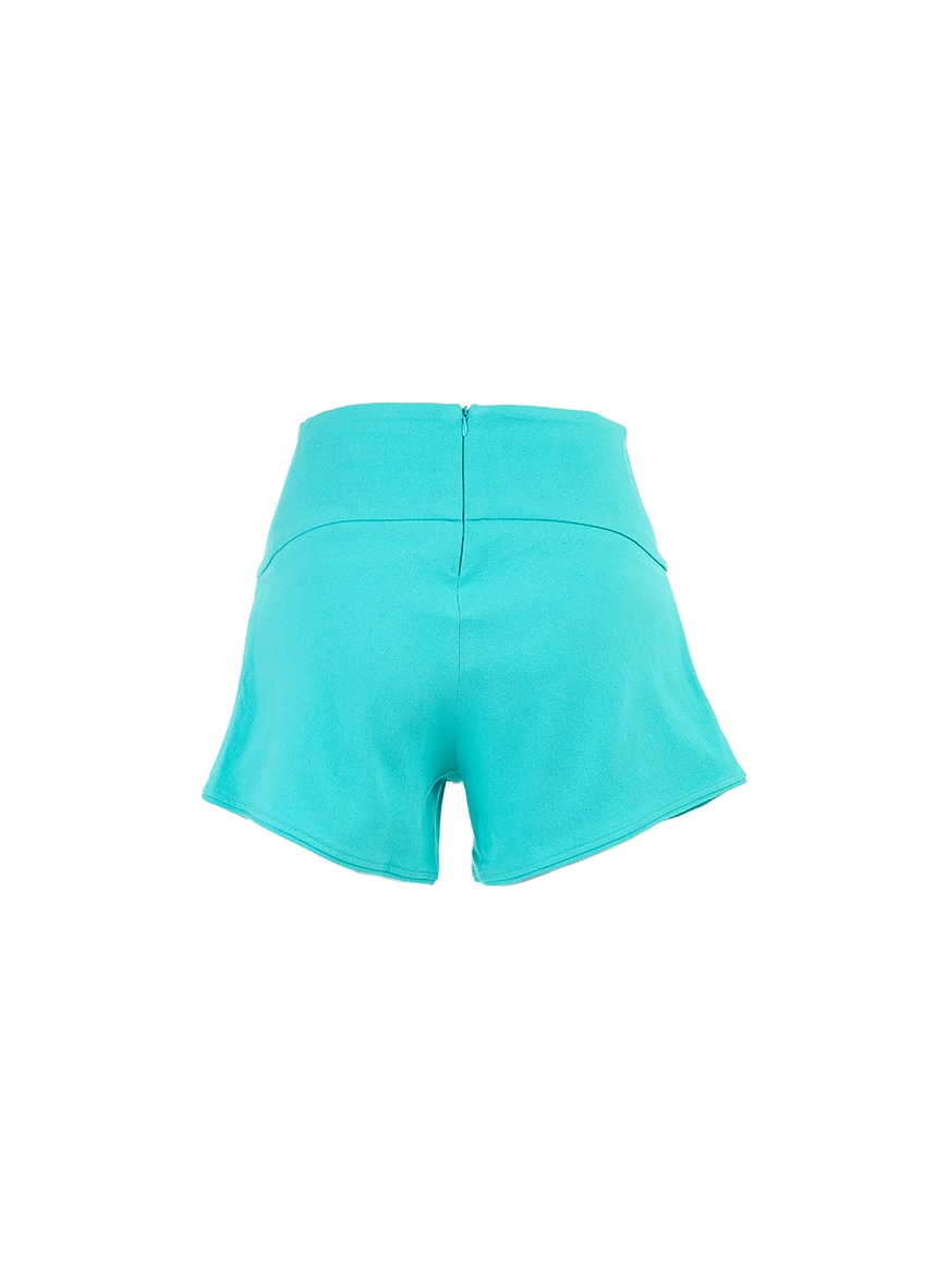 Short Alfaiataria Com Recortes Verde 2