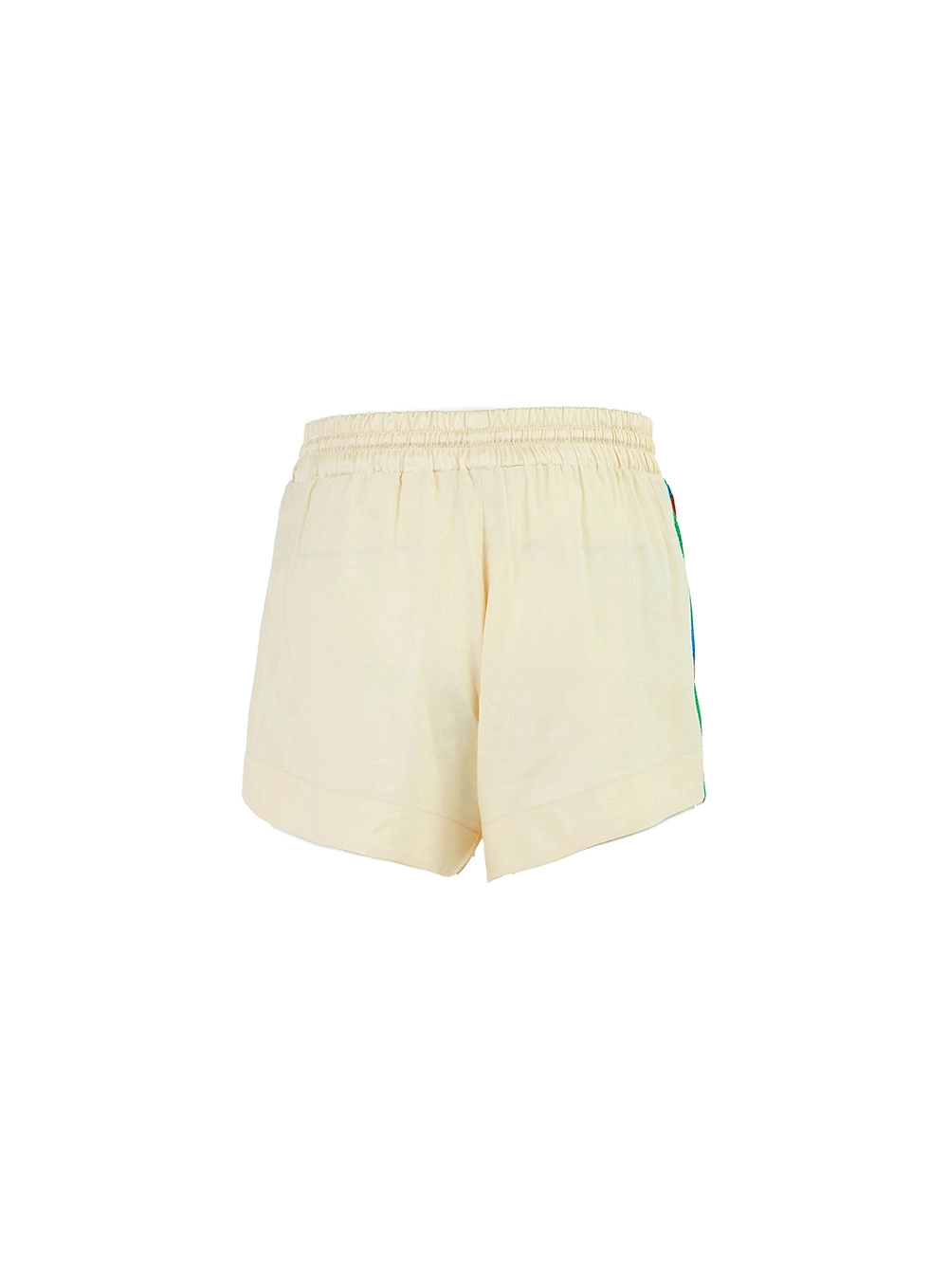 Short Comfy Com Bolsos Frontais Bege 2