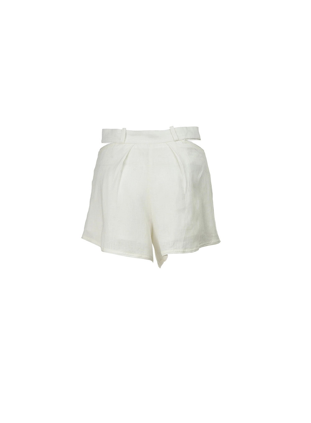 Short Linho Feminino Cintura Baixa Com Cut Out Off Shell 2