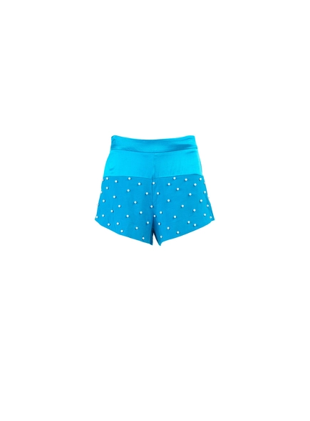 Short Linho Com Bordado Manual