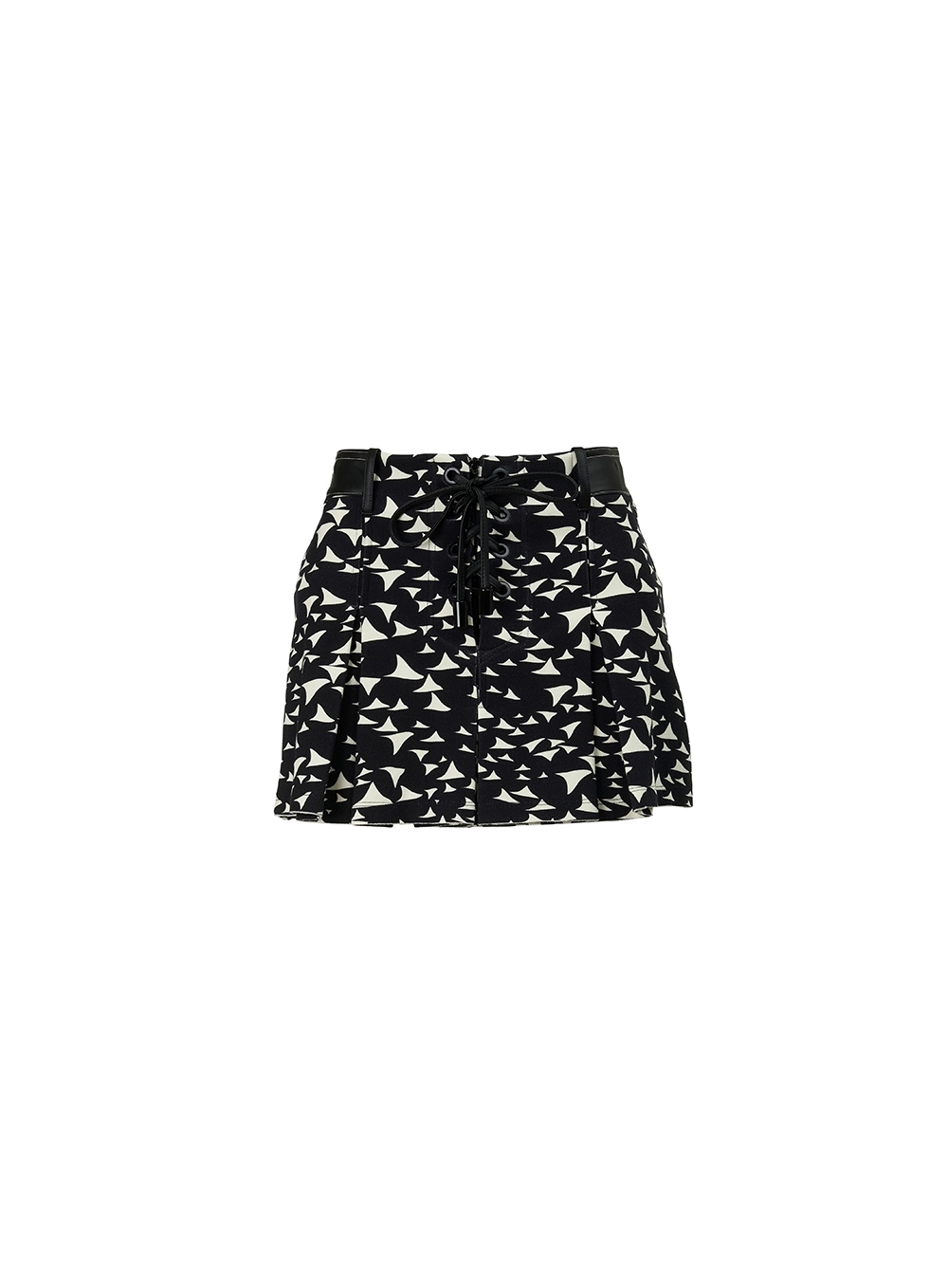 Saia Plissada Cluster Com Ilhós Estampado  2
