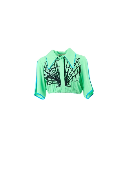 Camisa Linho Com Bordado