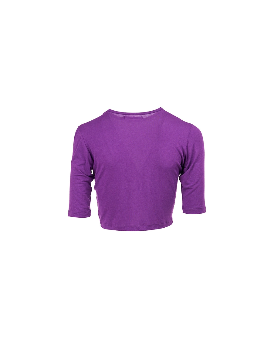 Camiseta Cropped Slim Roxo 2