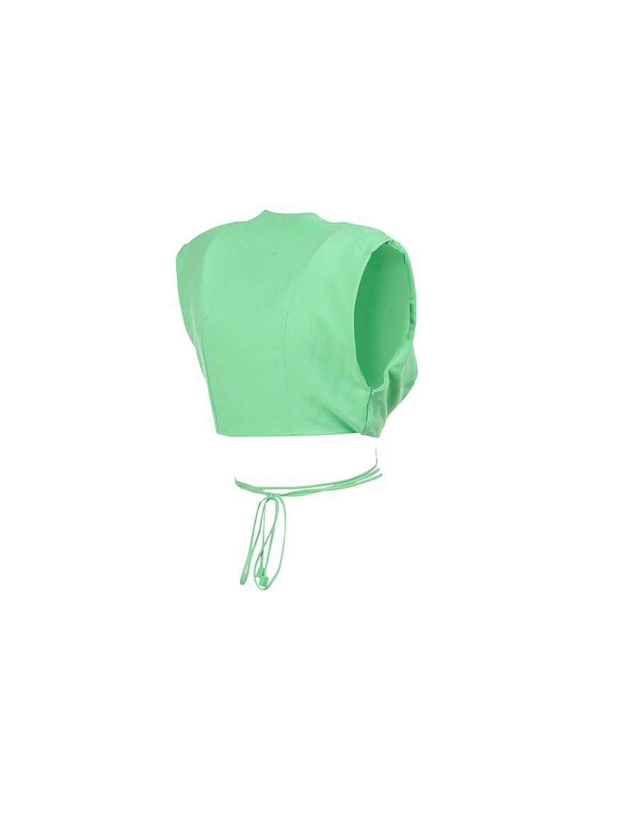 Blusa Muscle Com Amarração Verde 2