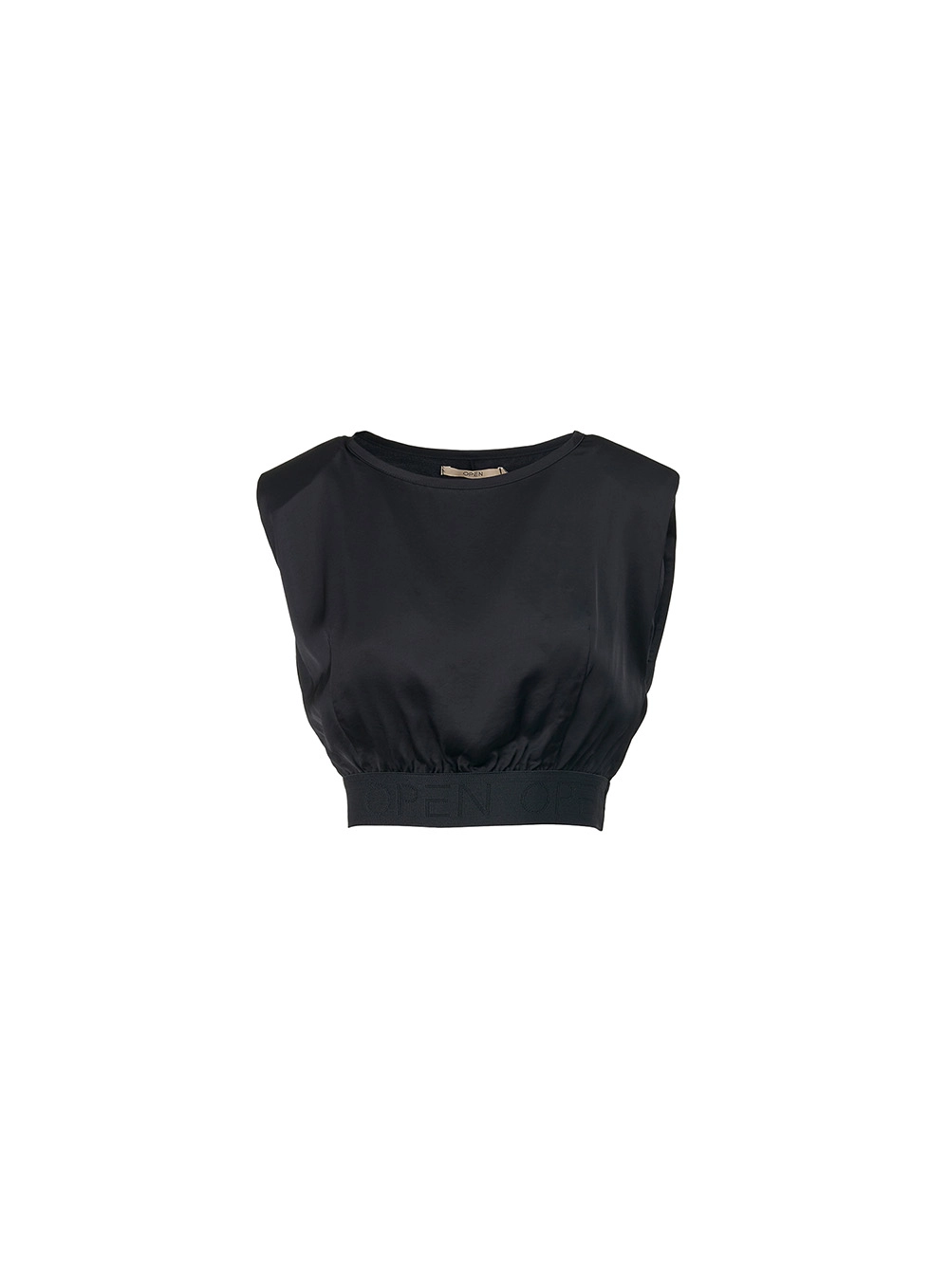 Blusa Muscle Acetinada Preto 1