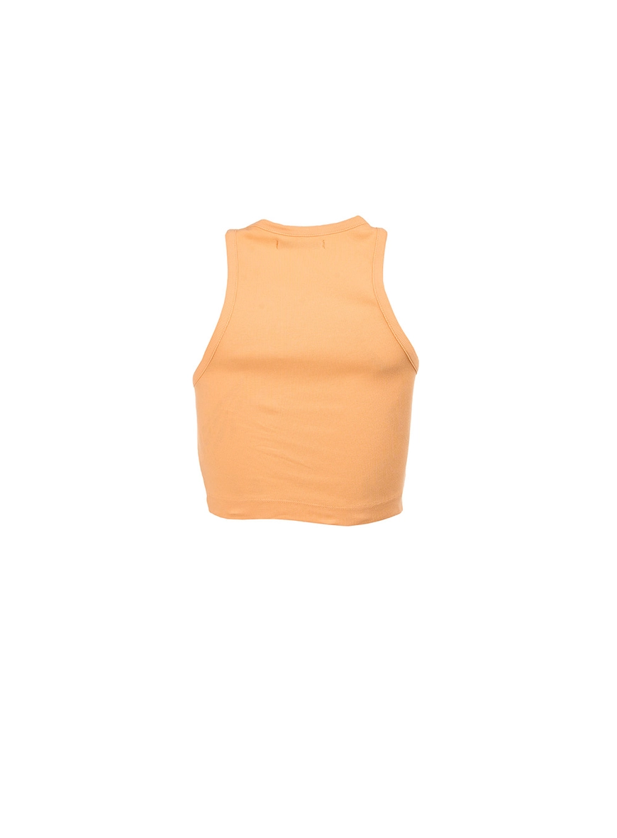 Blusa Corset Canelada Laranja 2