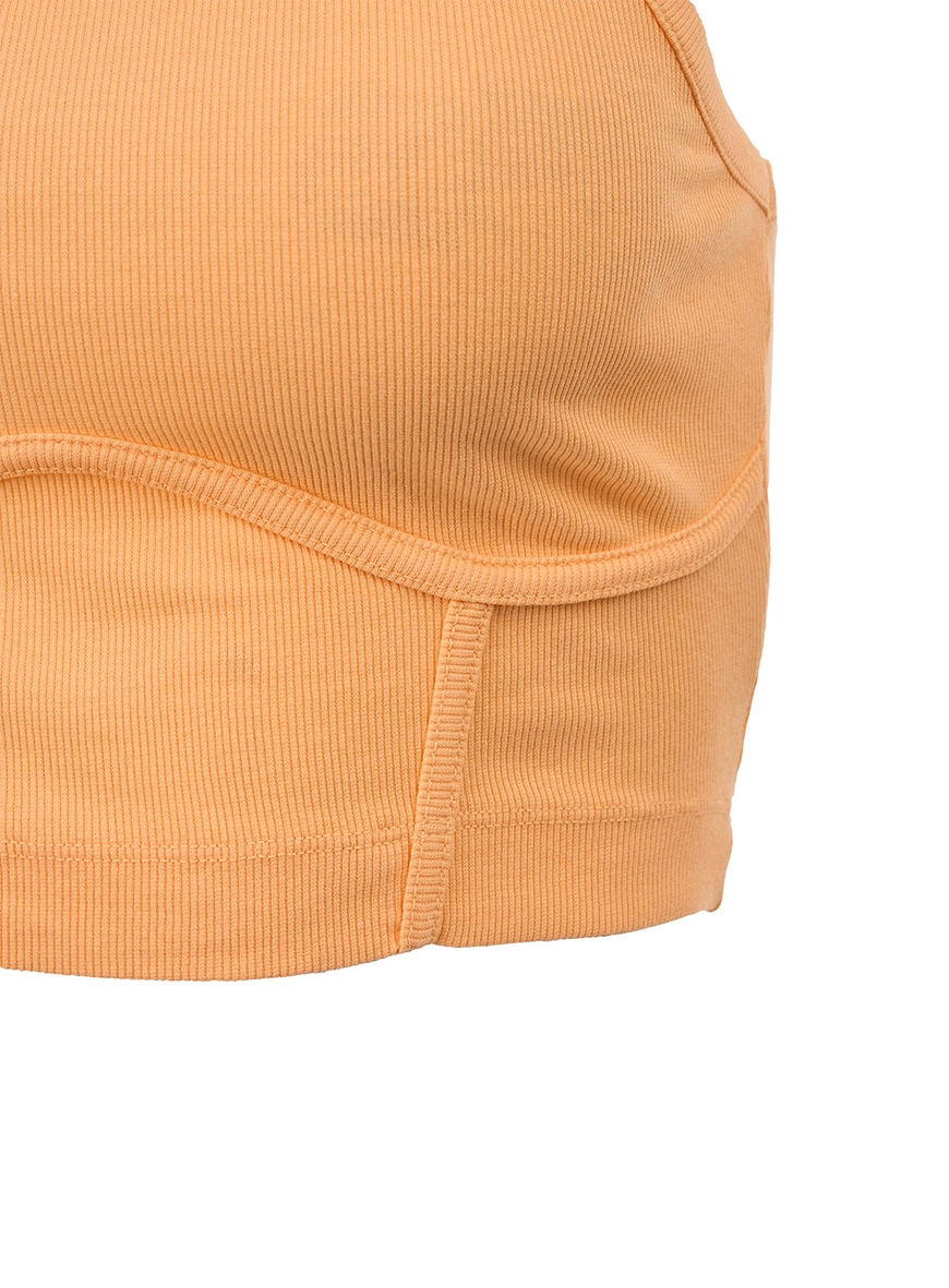 Blusa Corset Canelada Laranja 3