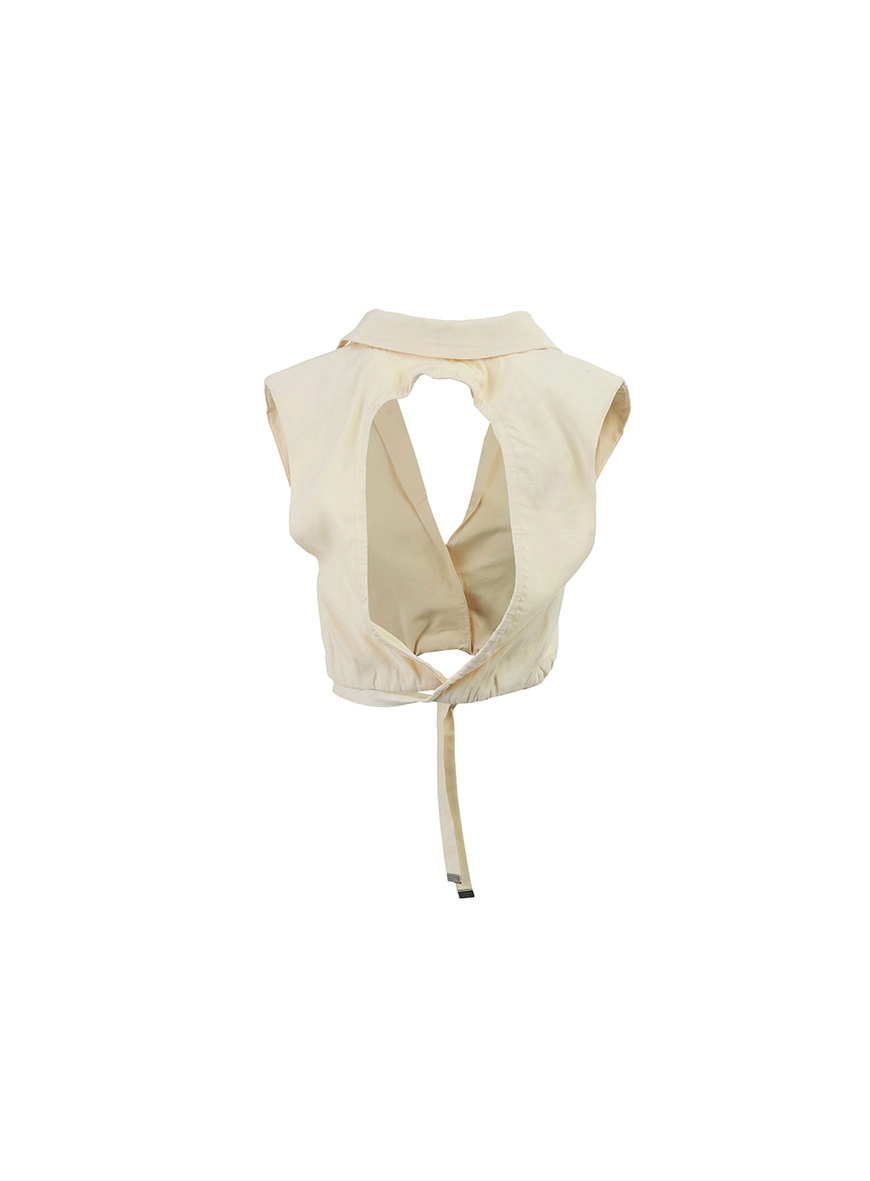 Blusa Vibes Linho Bege  2