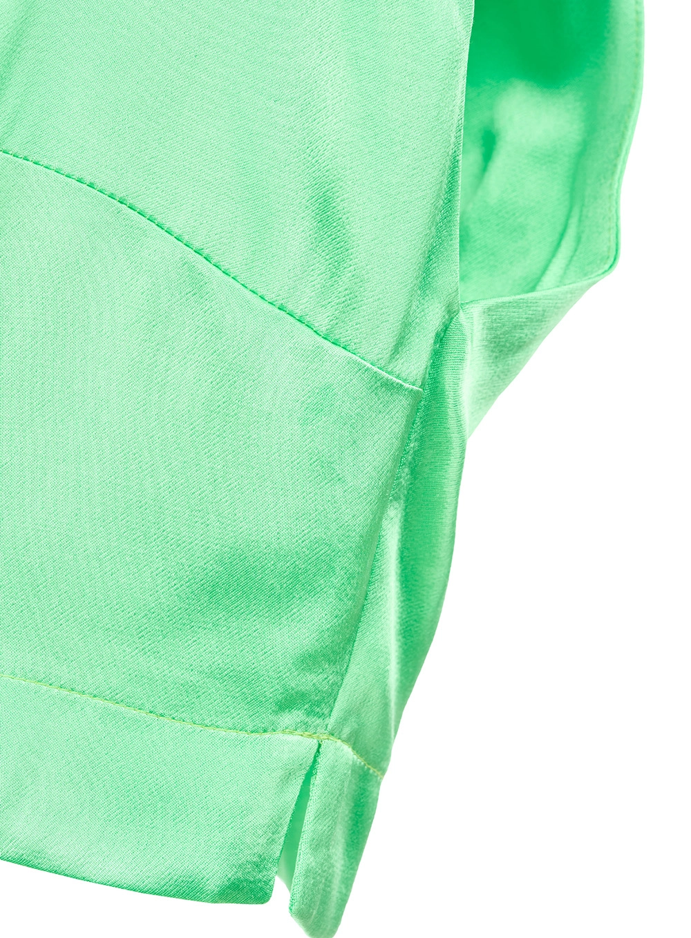 Blusa Cropped Muscle Acetinada Verde 3