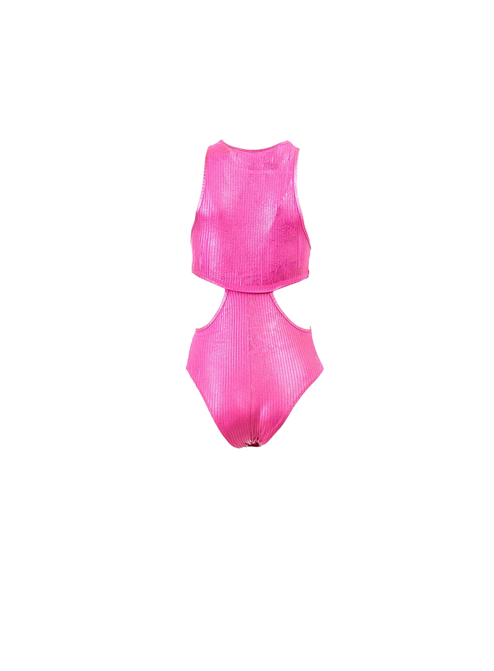 Body Em Recortes Acetinado Rosa 2