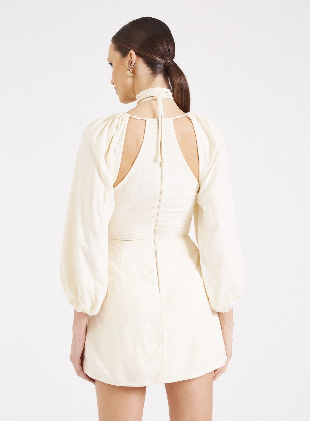 Vestido Cut Out Open Bege 2