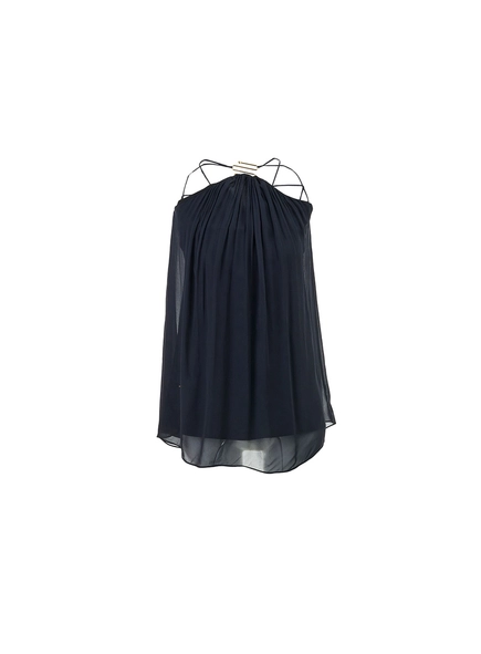 Vestido Fluído Com Amarração