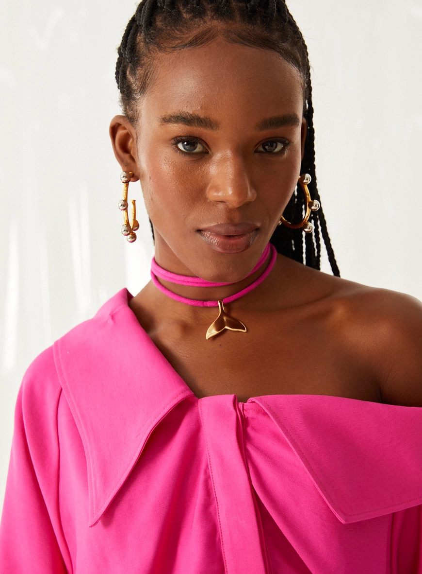 Vestido Alfaiataria Assimétrico Rosa 3
