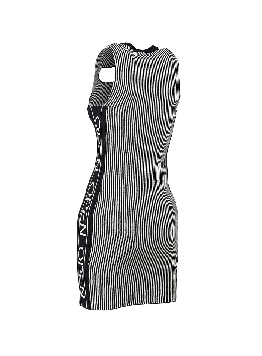 Vestido Tricô Listrado Logo Listrado 2
