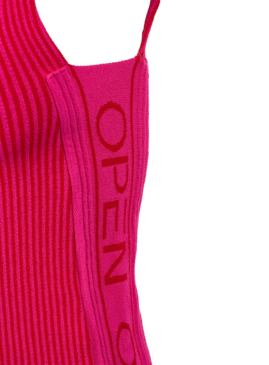 Vestido Tricô Listrado Logo Listrado 3