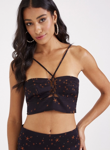 Top Amarração Little Star Black