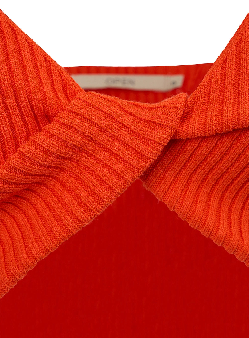 Top Tricô Com Detalhe Em Torção Laranja 3