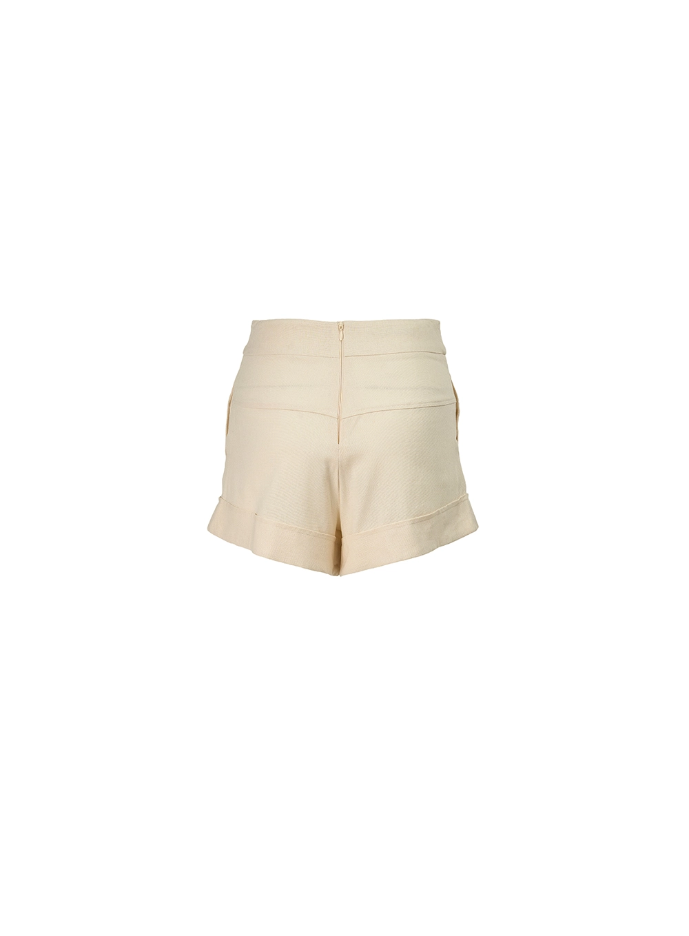 Short Alfaiataria Com Cinto Bege 2