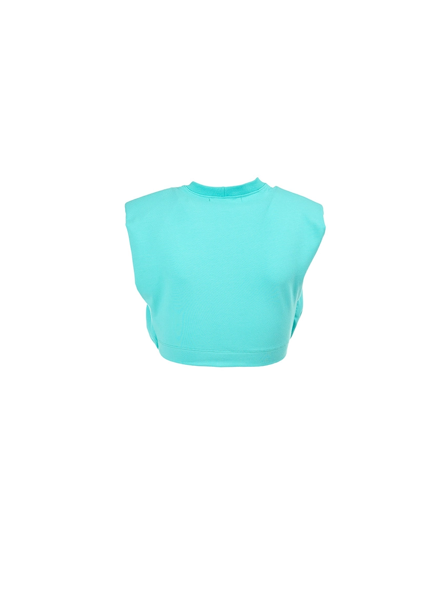 Blusa Muscle Cropped Balonê Verde 2
