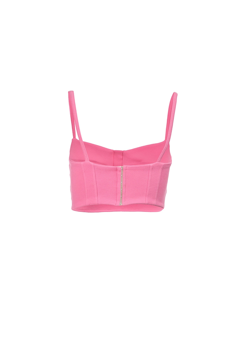 Top Slim Com Recortes Rosa 2
