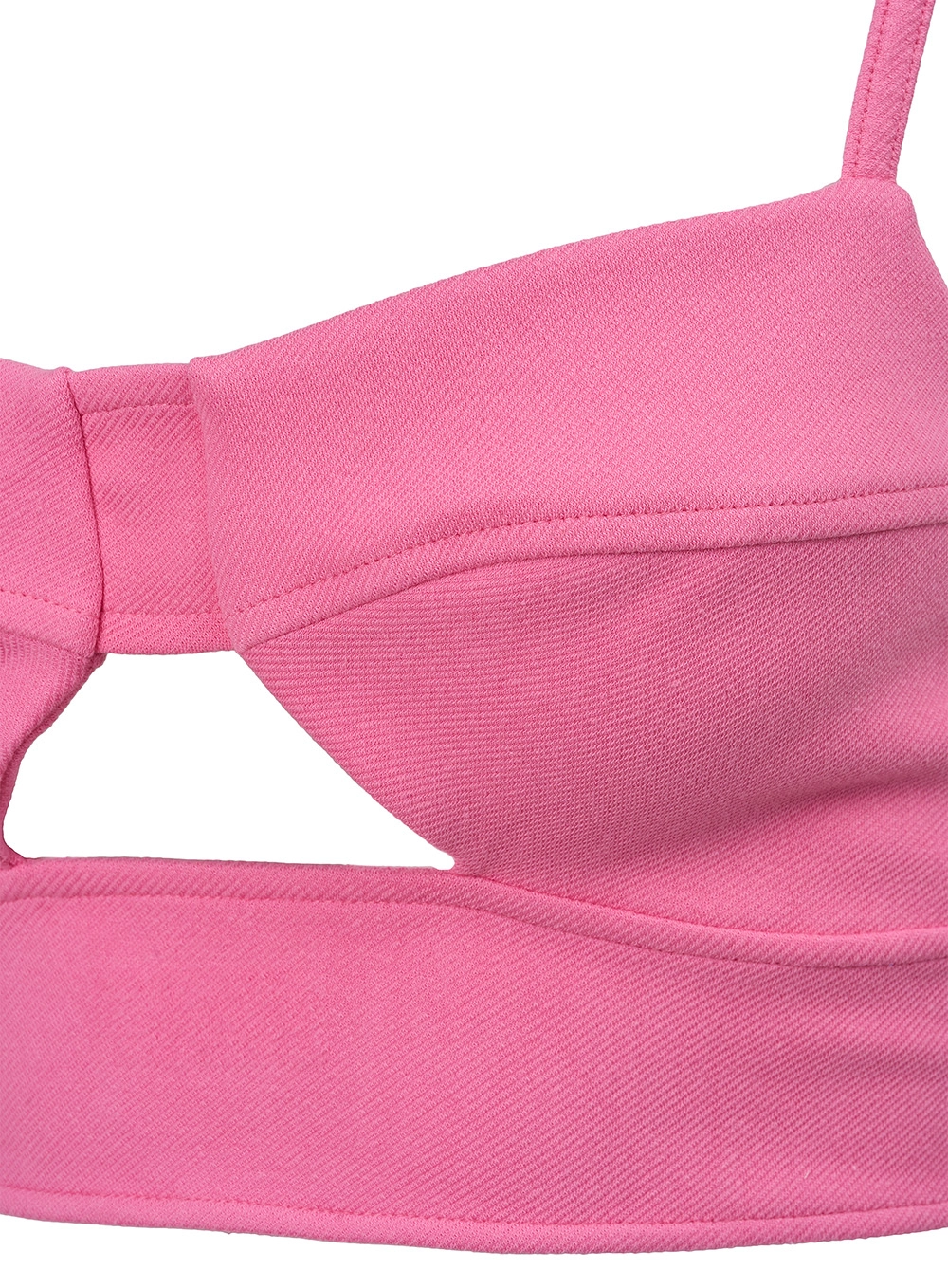 Top Slim Com Recortes Rosa 3