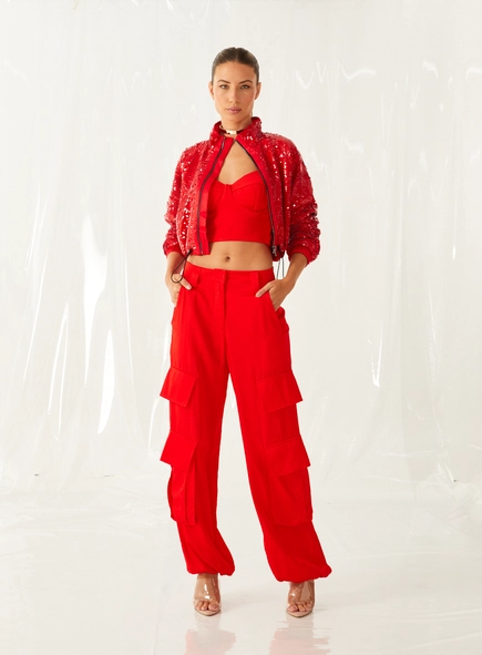 Calça Reta Cargo