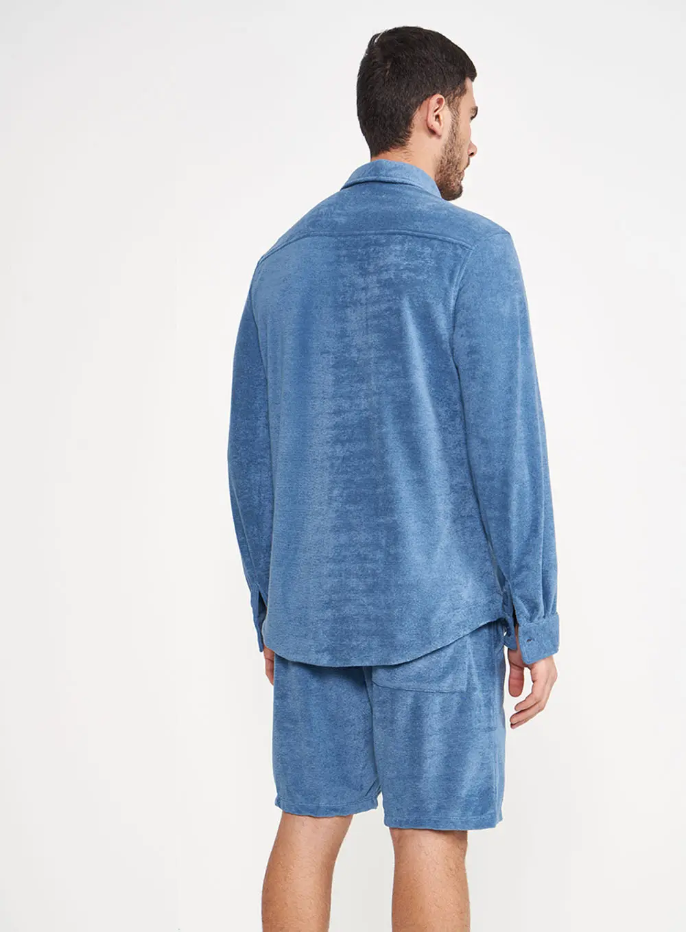 Camisa The Toweling Com Bolso Azul Windy Blue