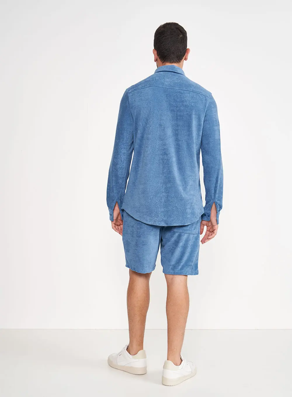 Camisa The Toweling Com Bolso Azul Windy Blue