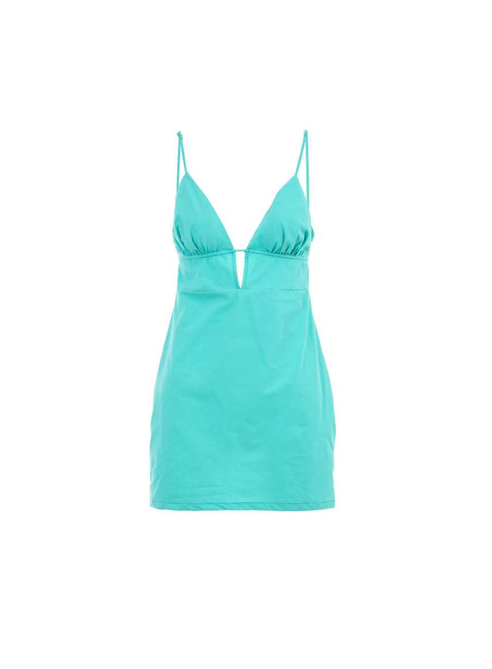 Vestido Alças Finas Com Amarração Astro Verde 1