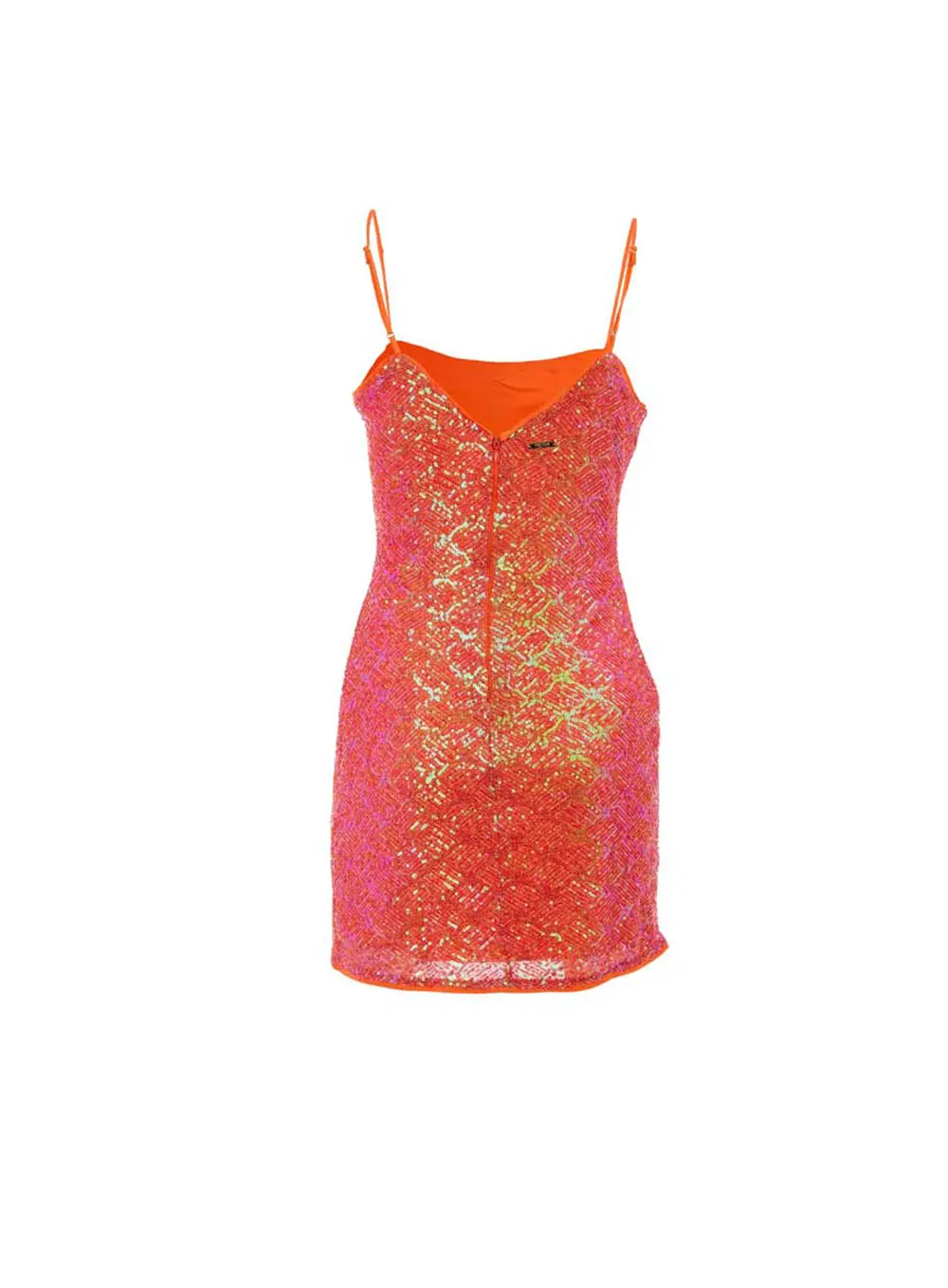 Vestido Paête Laranja Caprese 2
