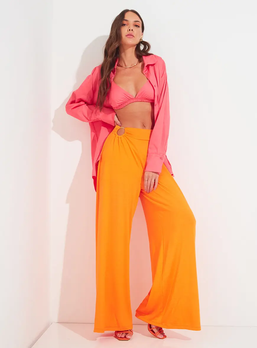 Calça Sommer Laranja 4