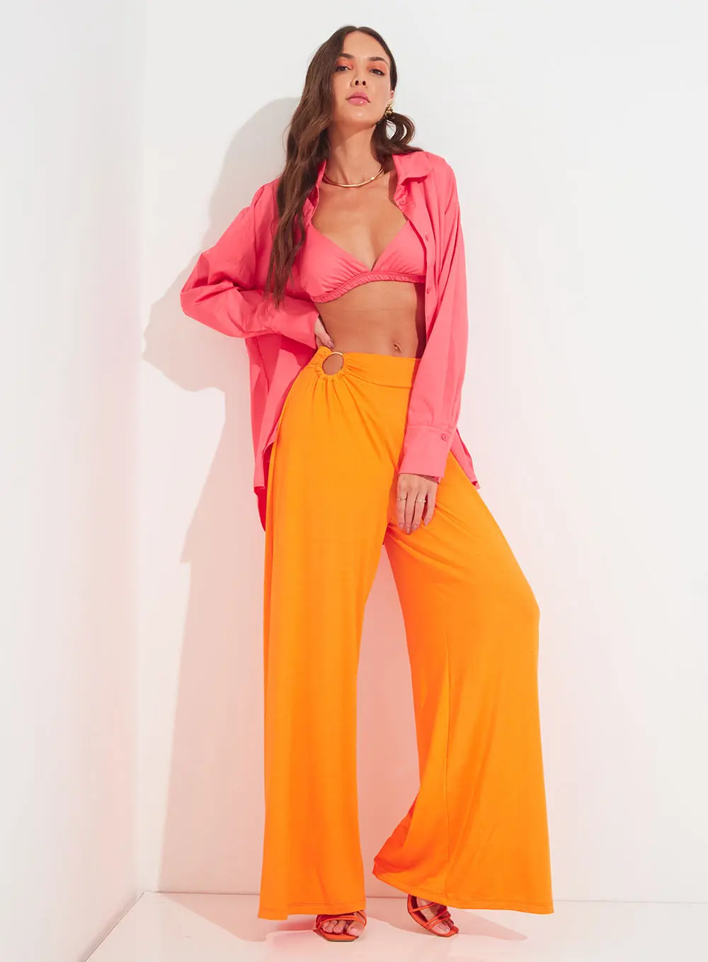 Calça Sommer Laranja 4