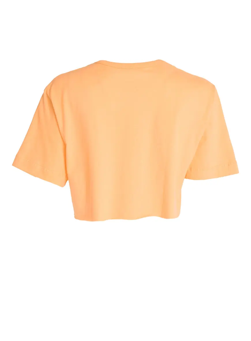 Camiseta Cropped Loose Laranja