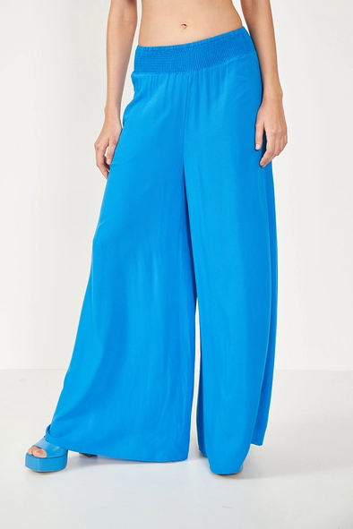 Calça Feminina Joana Ampla Azul