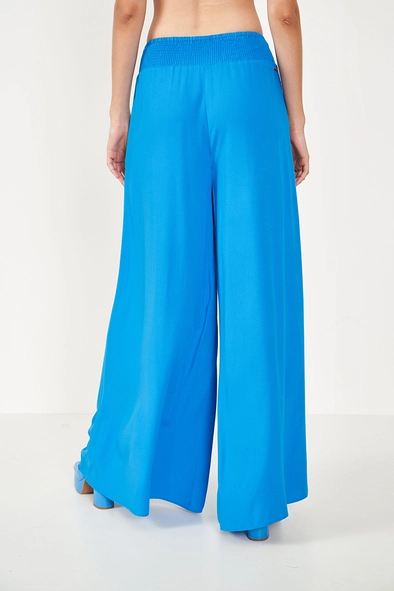 Calça Feminina Joana Ampla Azul