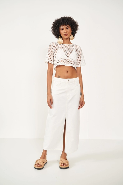 Saia Sarja Midi Jade Off Shell