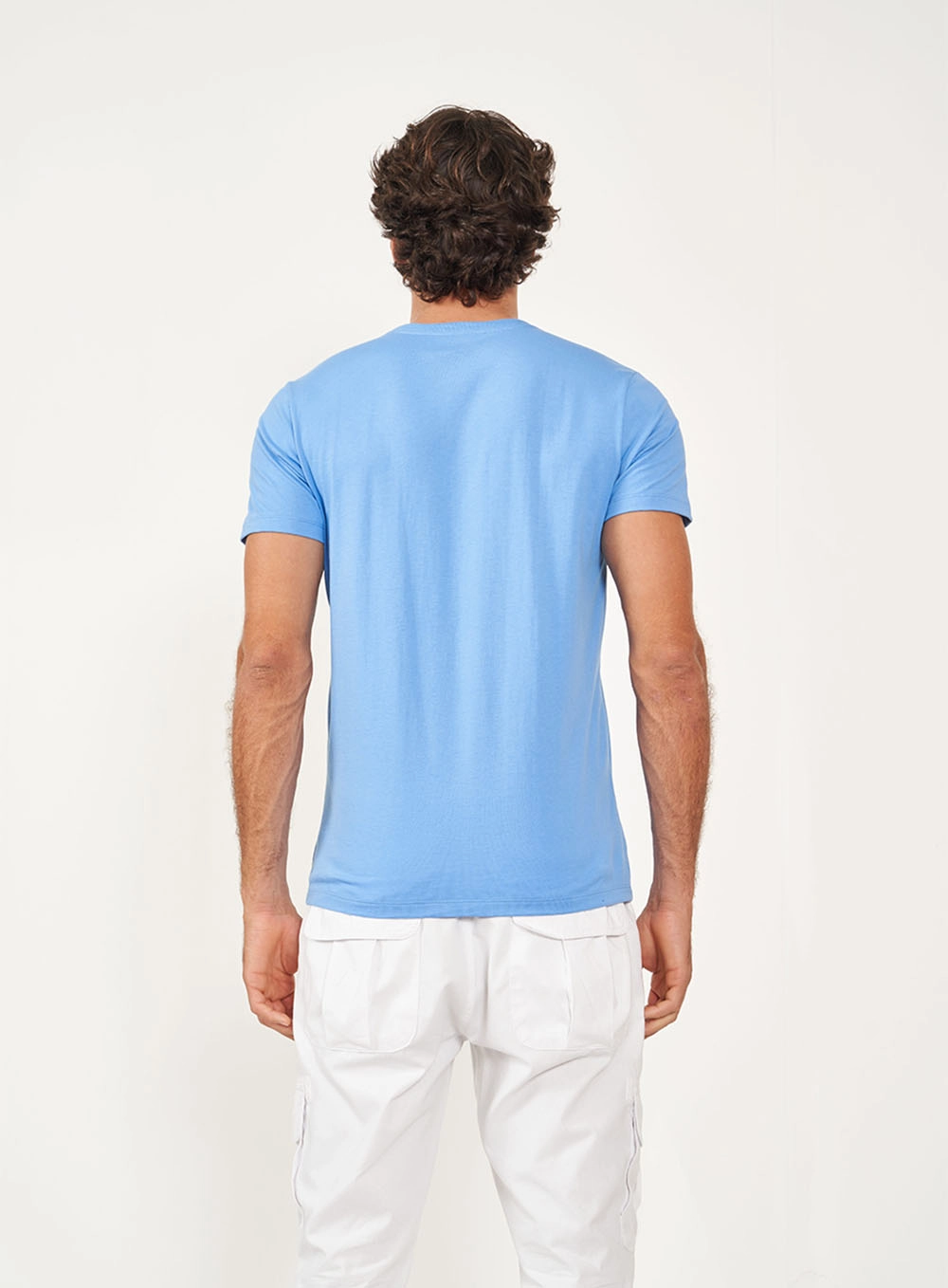 Camiseta Estampada Azul