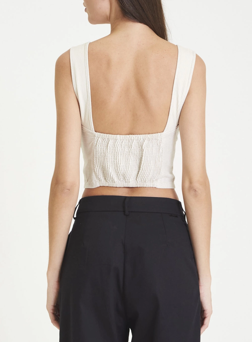 Blusa Linho Comfort Bege