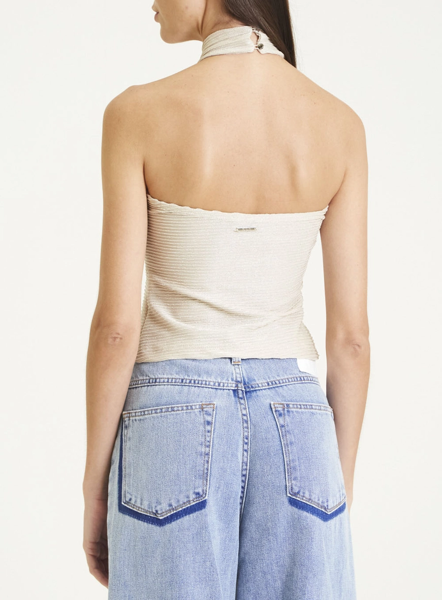 Blusa Forum Tiras Bege