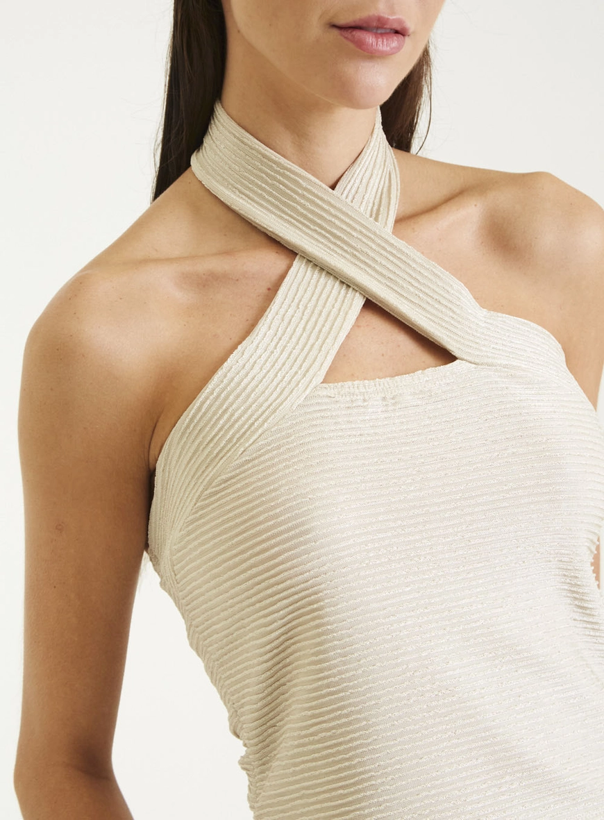 Blusa Forum Tiras Bege
