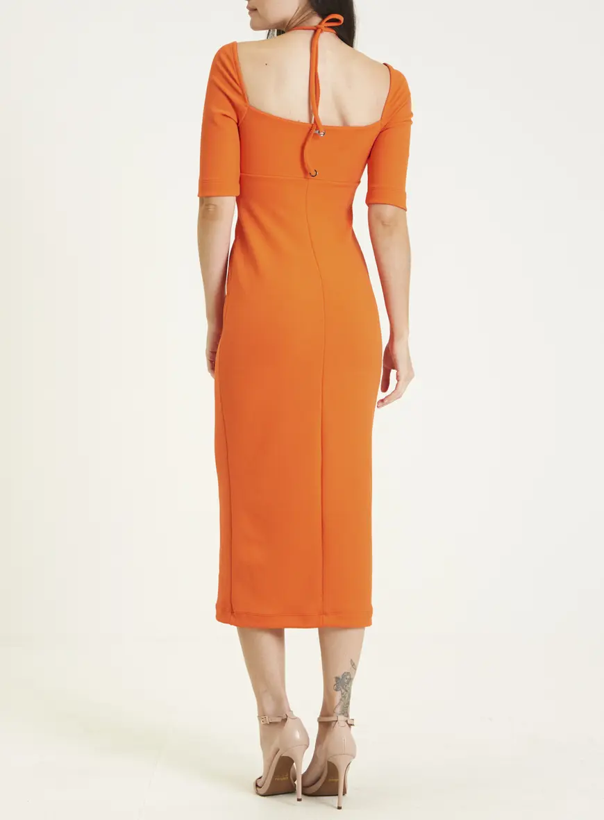 Vestido De Malha Forum Laranja Caprese