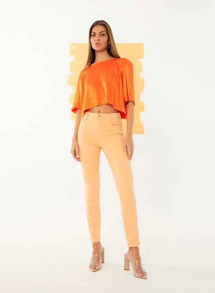 Calça Slim Sarja Amanda