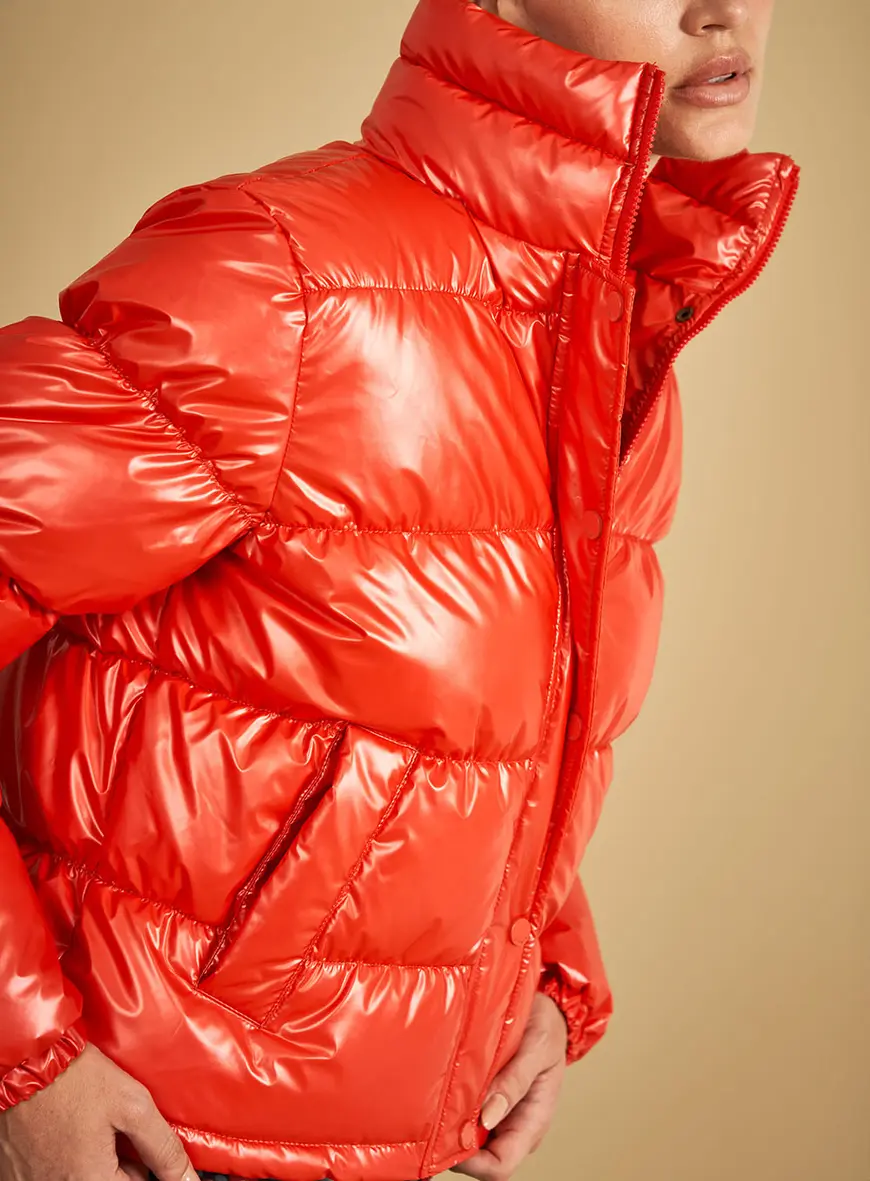 Jaqueta Puffer Comfort Laranja 3