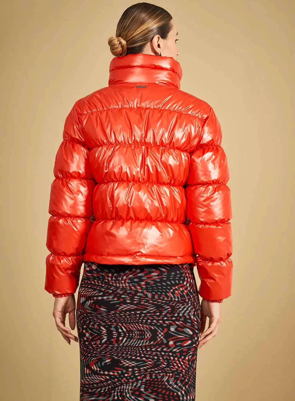 Jaqueta Puffer Comfort Laranja 2