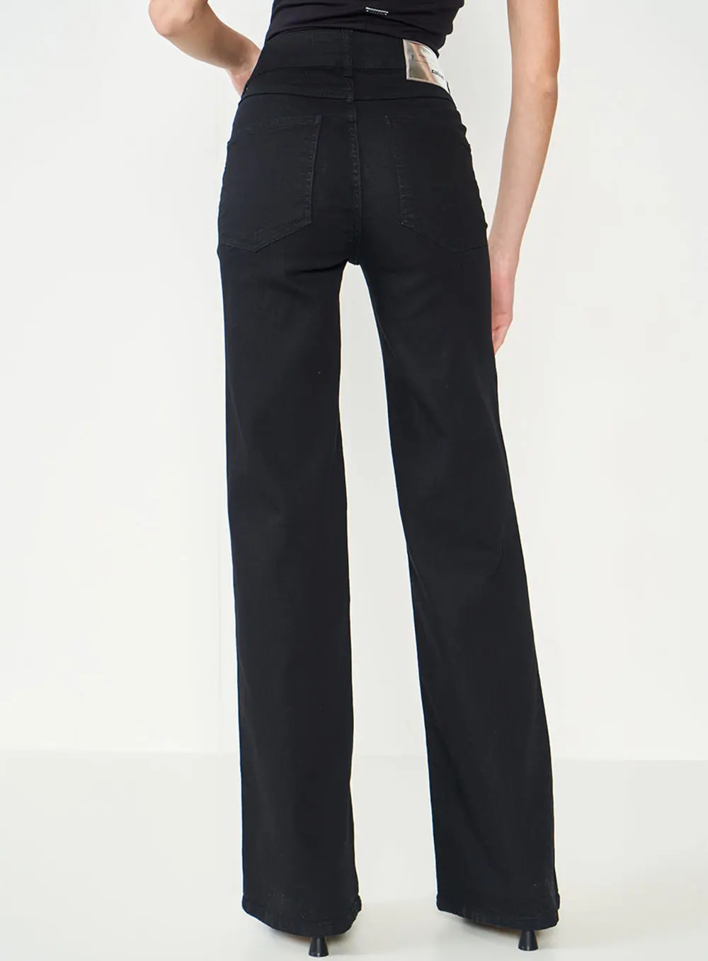 Calça Jeans Bruna Boot Cut Indigo Preto