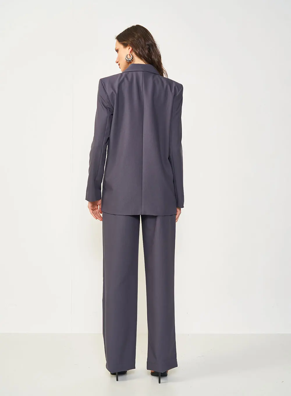 Calça Alfaiataria Joana Com Detalhe Fivela CINZA