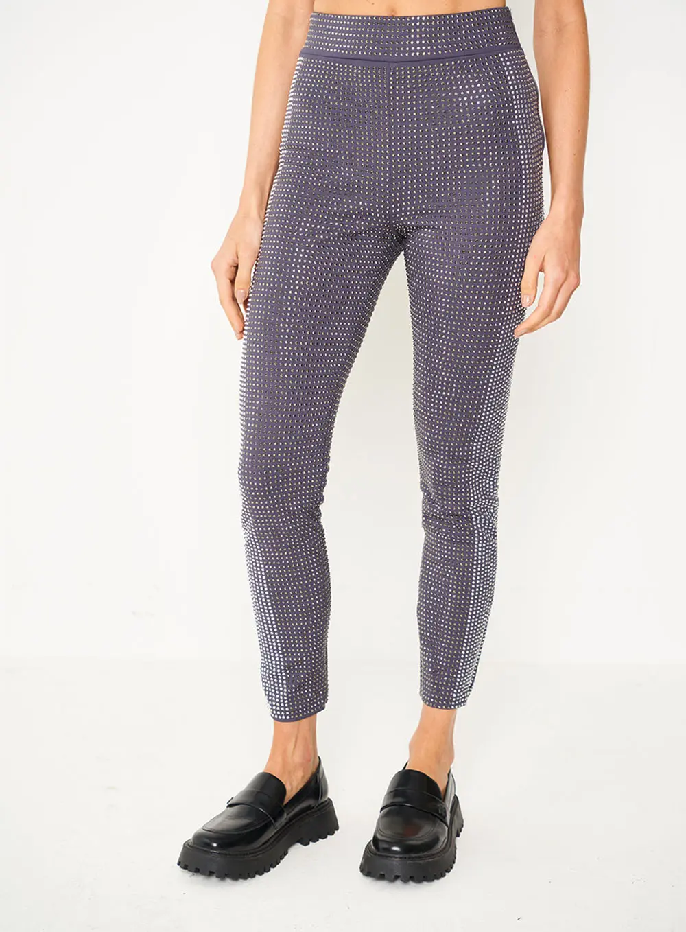 Calça Com Aplicação Slim CINZA