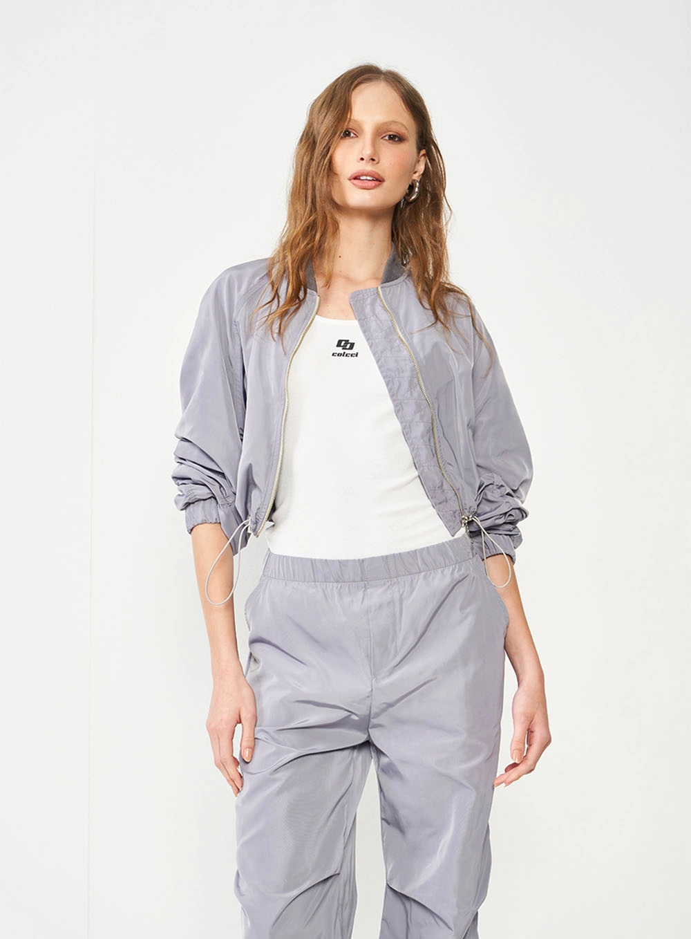 Jaqueta Bomber Comfy Cinza
