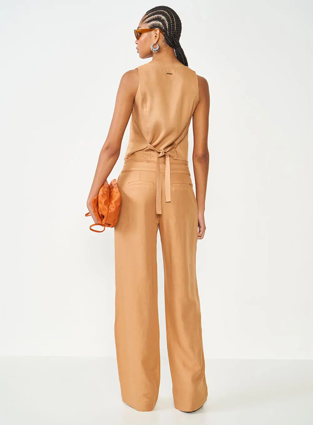 Colete Alfaiataria Marrom Comfy Marrom Delle