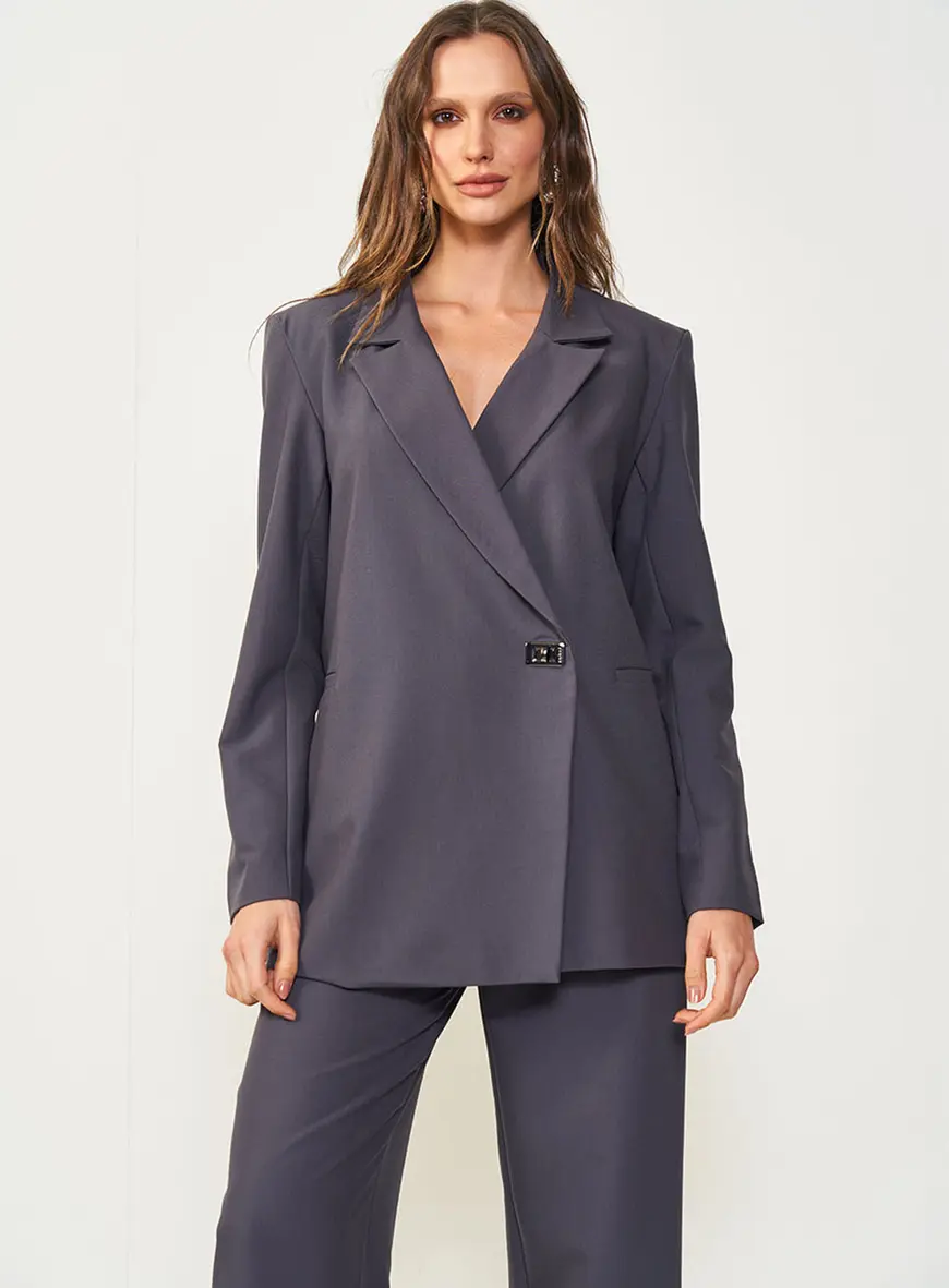 Blazer Alfaiataria Com Detalhe